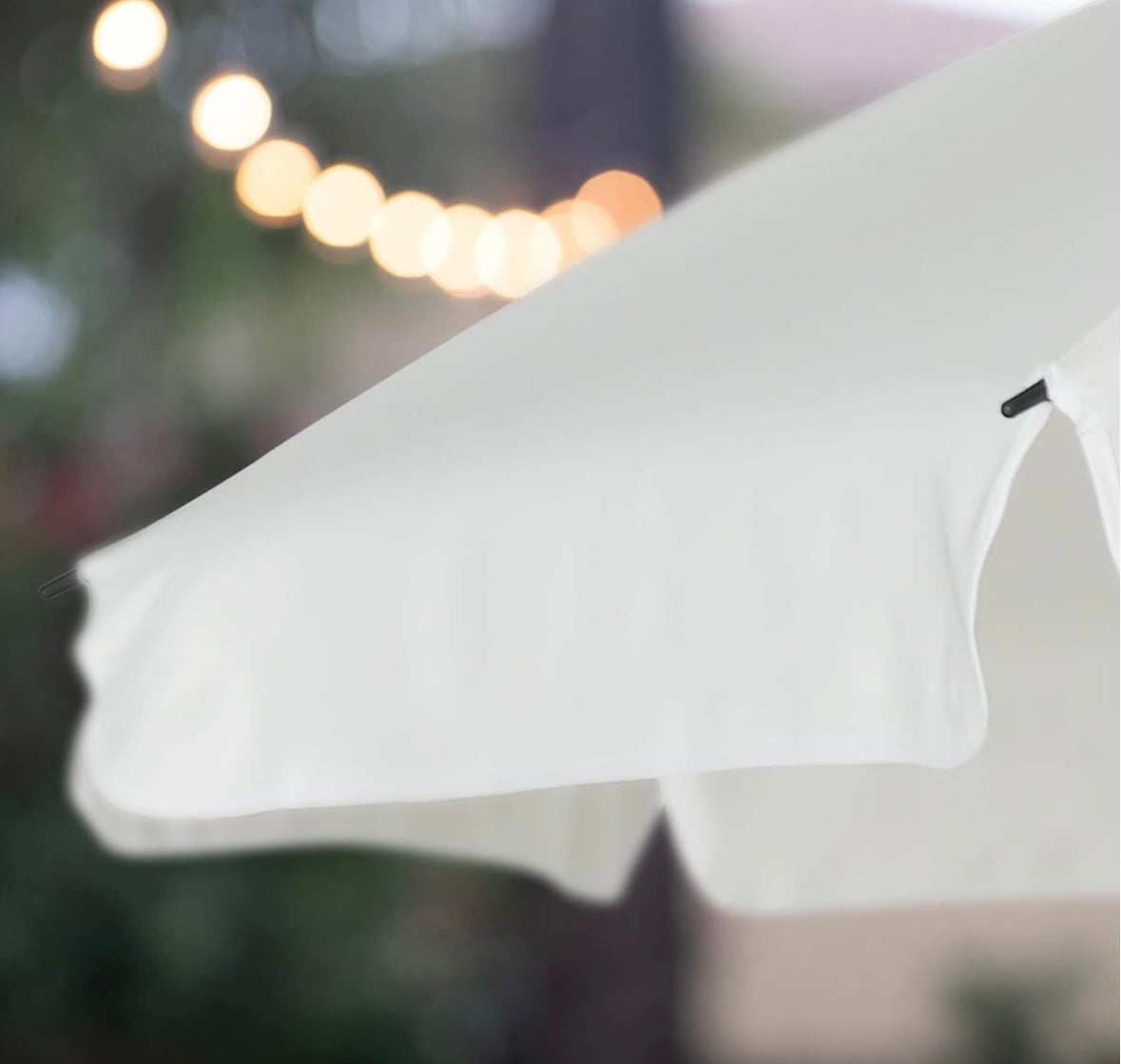 White 6.5 Patio Umbrella/Pick Up Only