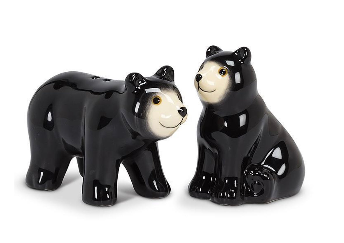 Black Bear Salt & Pepper Set