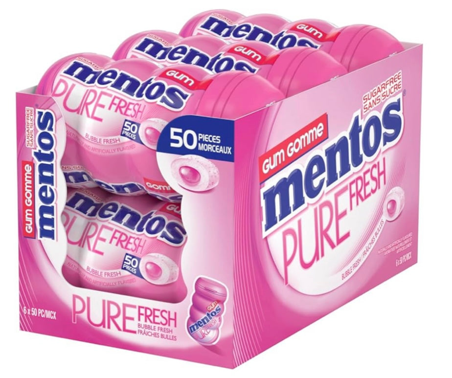 Mentos Gum Bubble Gum Fresh (Pink)