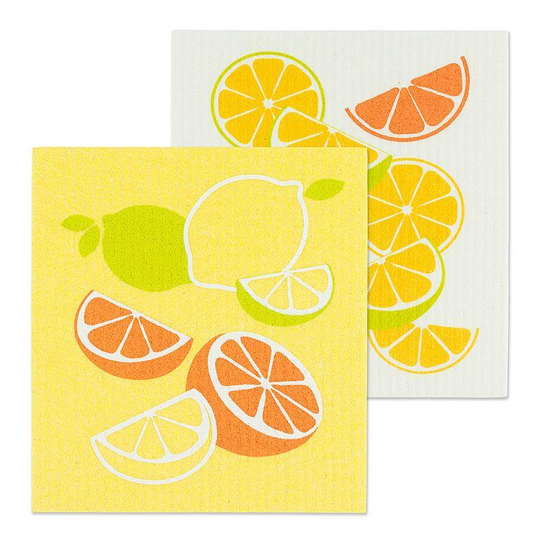Citrus Dishcloths Set/2