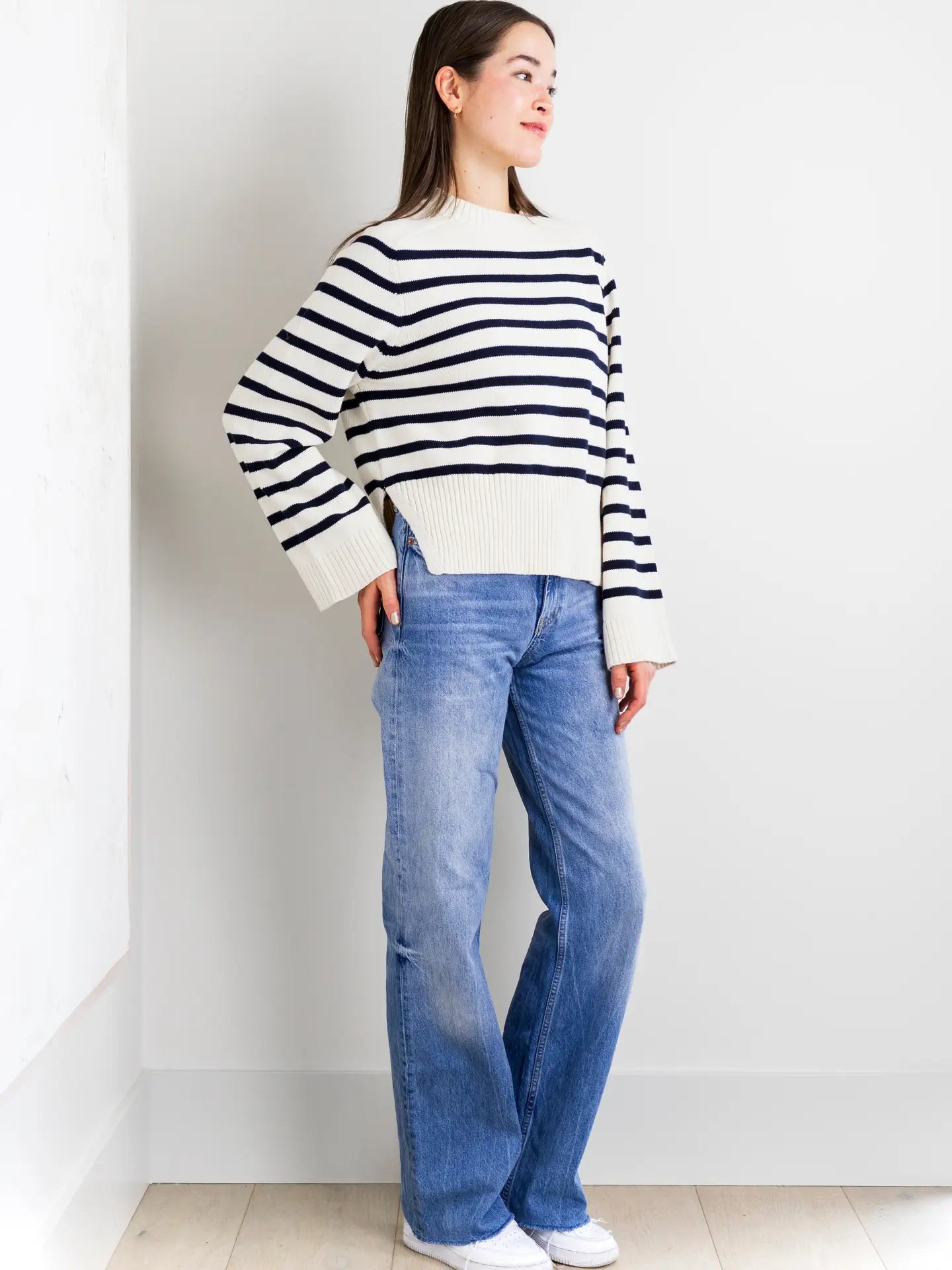 Addie Knit Pull-Over in Stripe