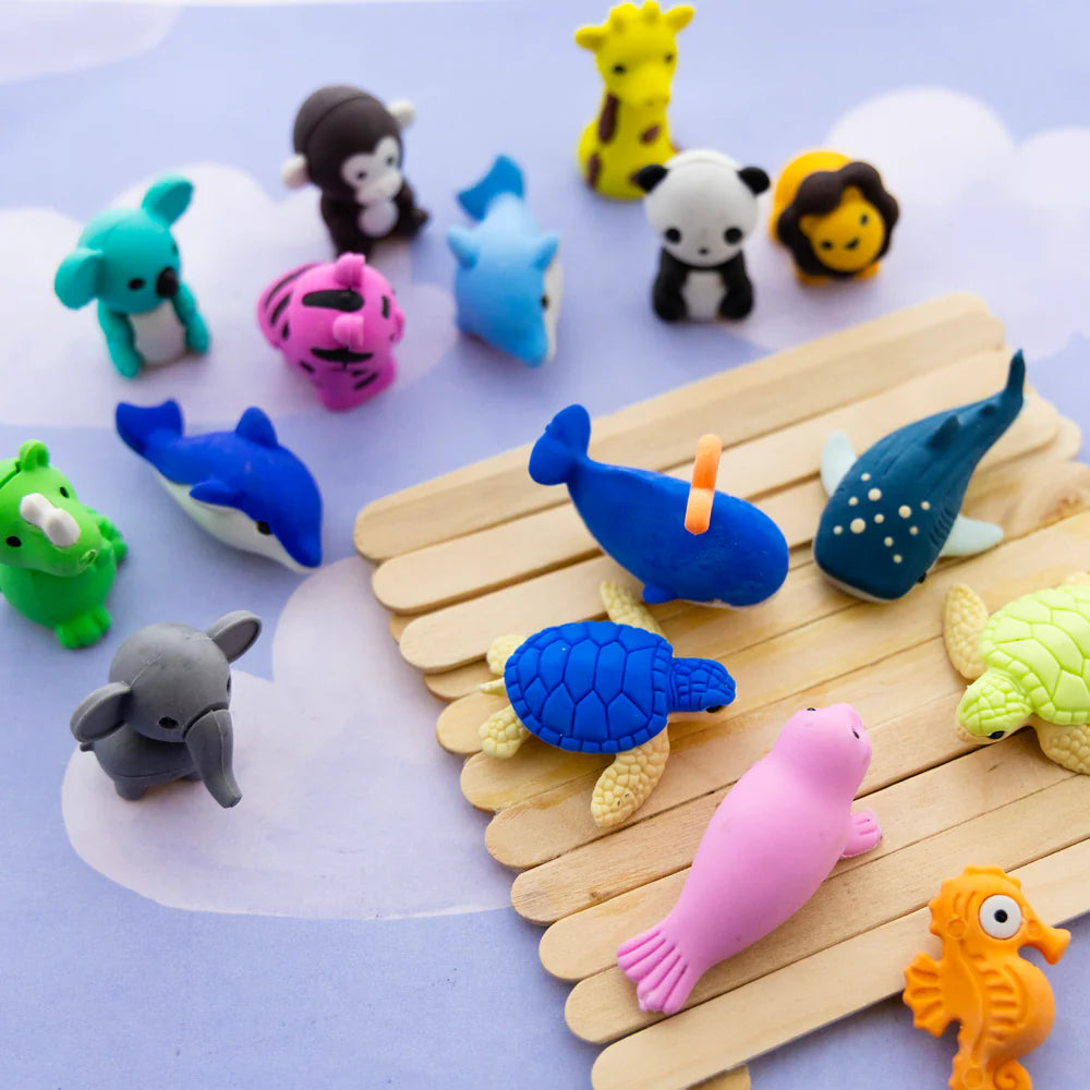 Eraser Set 3D - Wildlife Adventures