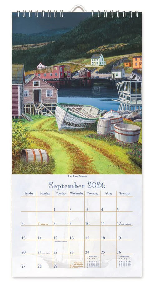 2026 Vertical Calendar