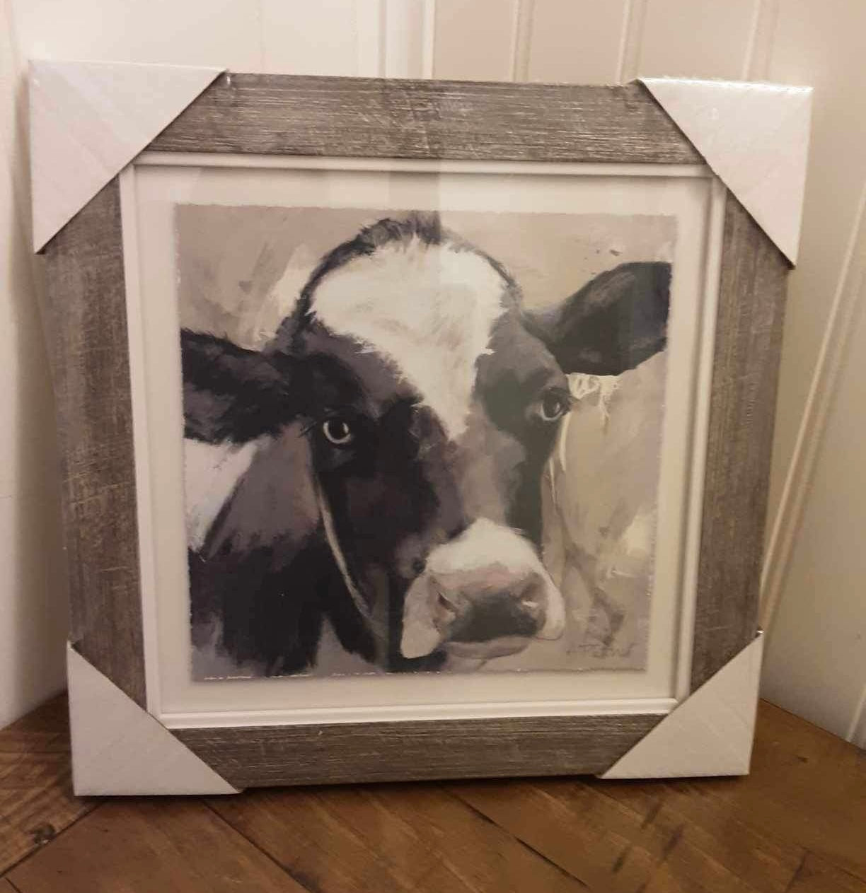 Framed Cow Print