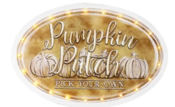 Pumpkin Patch LED Wall Art