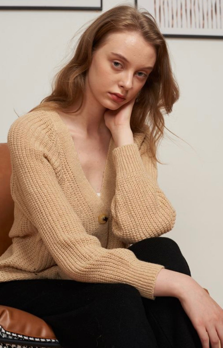 Amelia Beige Cardigan - One Size