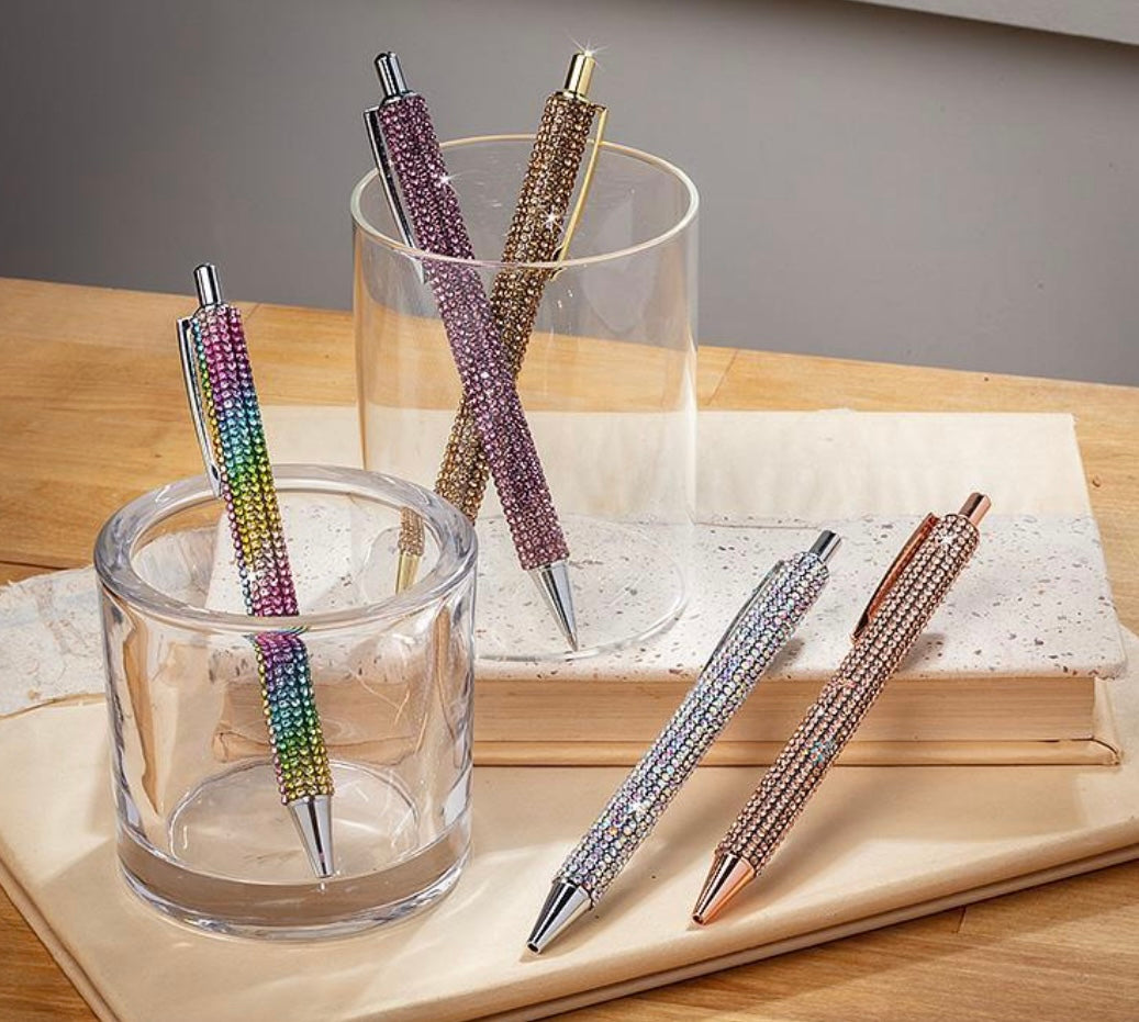 Rhinestone Gold Pen