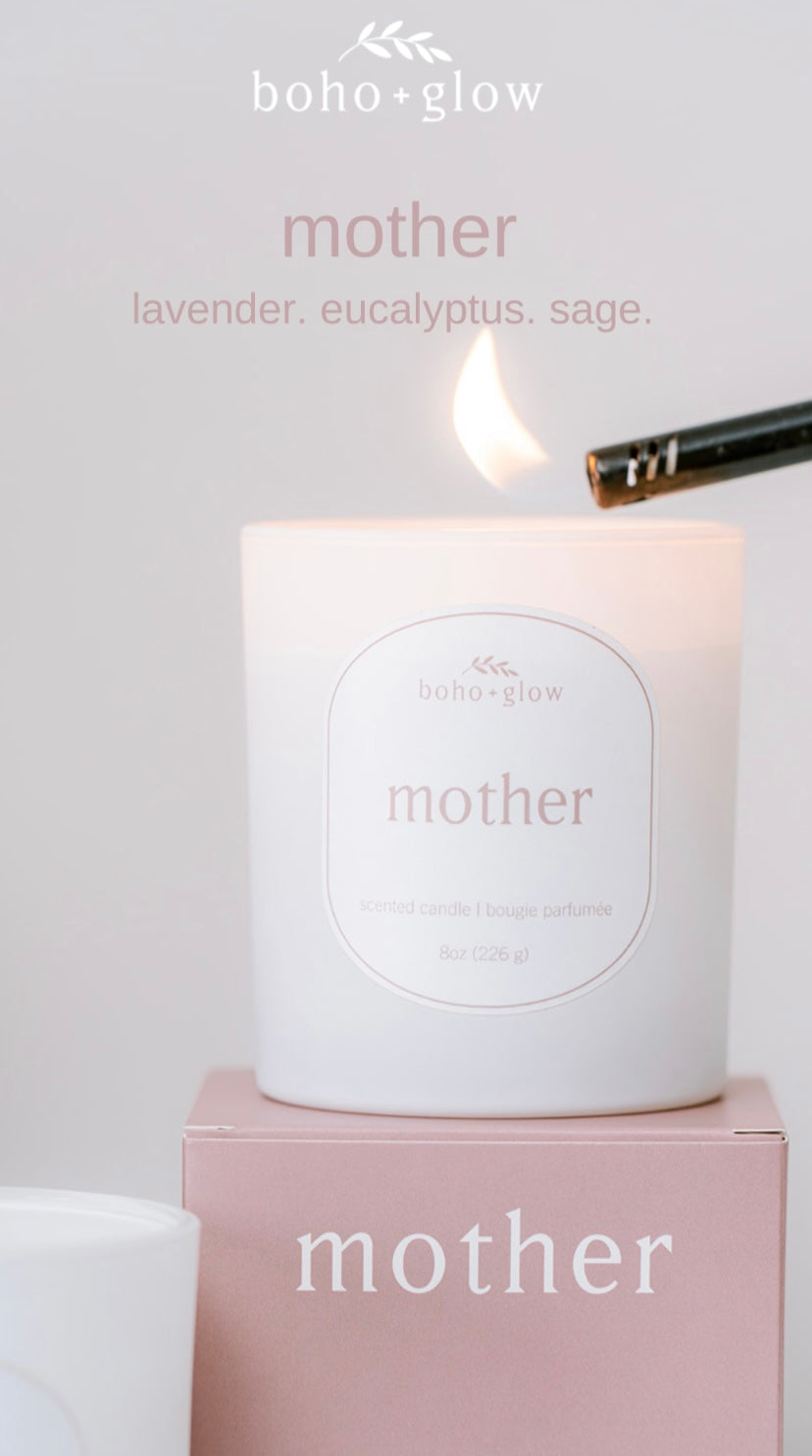 Boho & Glow- Mother Candle