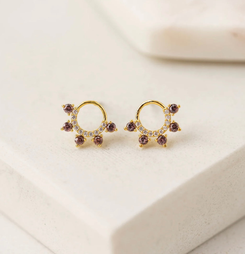 Talia Stud Earrings Mulberry