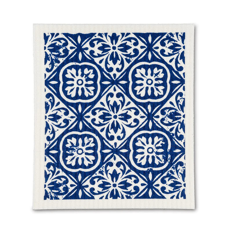 Blue Tile Dishcloths Set/2