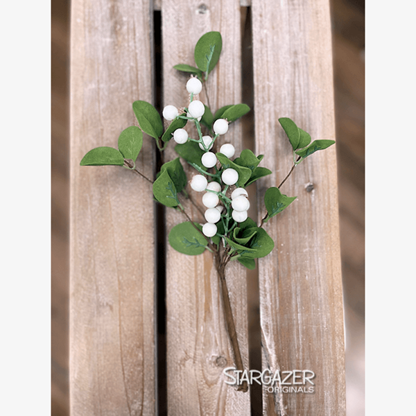 White Berry Spray - 12"