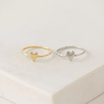 Everly Heart Ring Silver