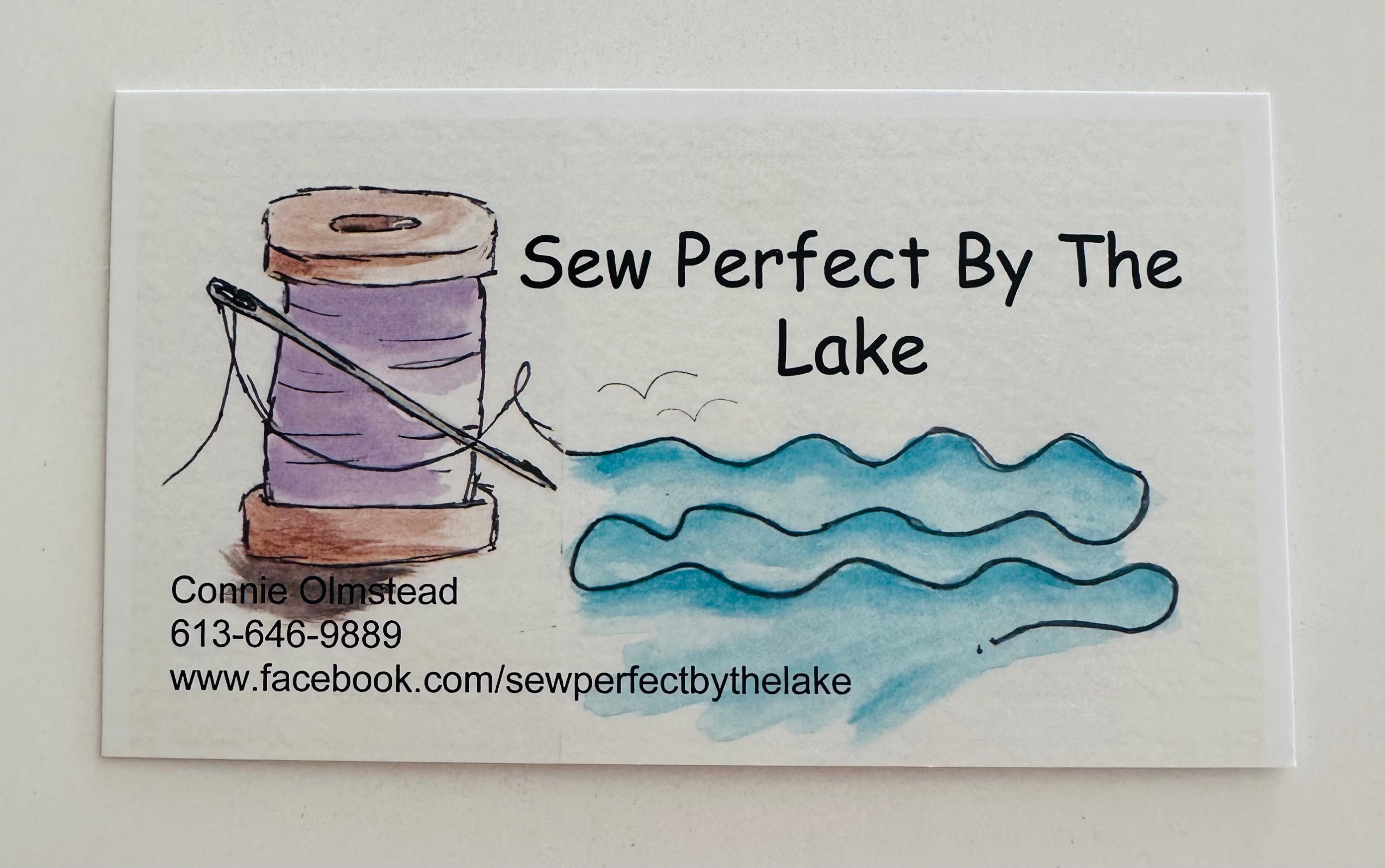 “Sew Perfect By The Lake” Baby Bib