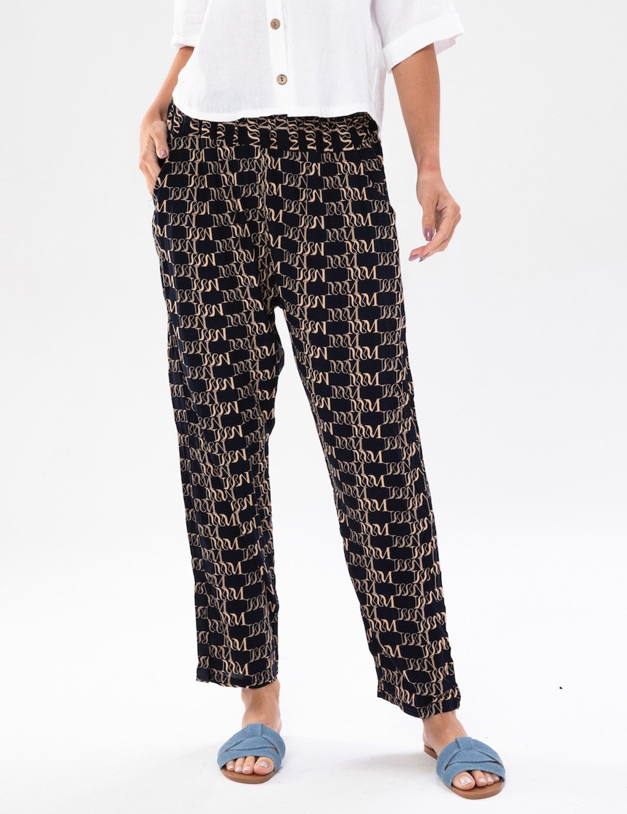 Fiona One-Size Patterned Pant