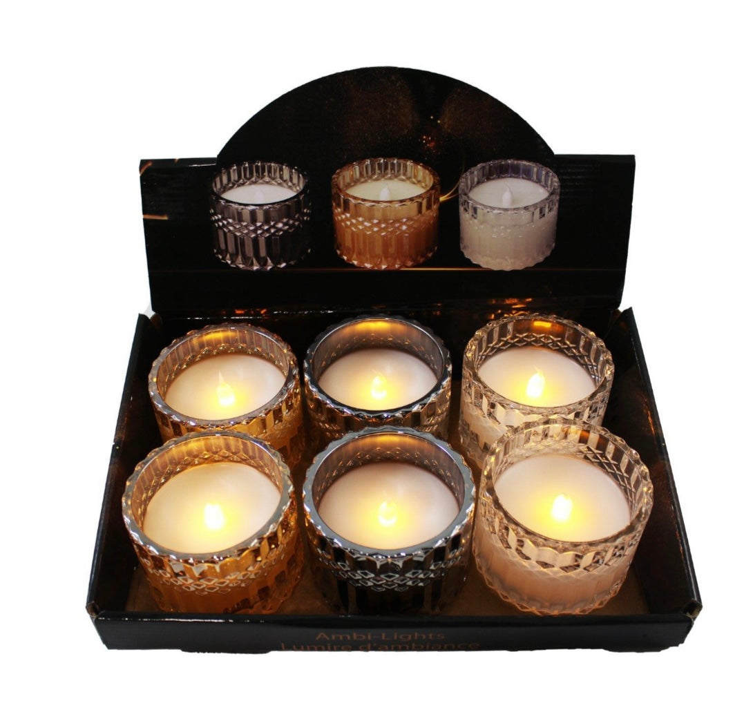 Argyle LED Glass Candle