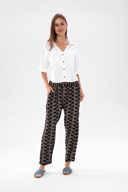 Fiona One-Size Patterned Pant