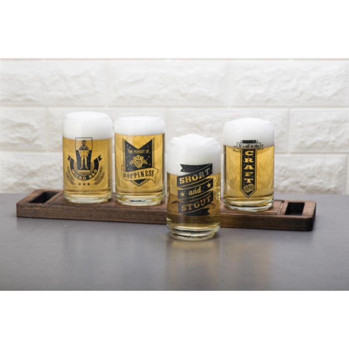 Beer Flight Set with Tray