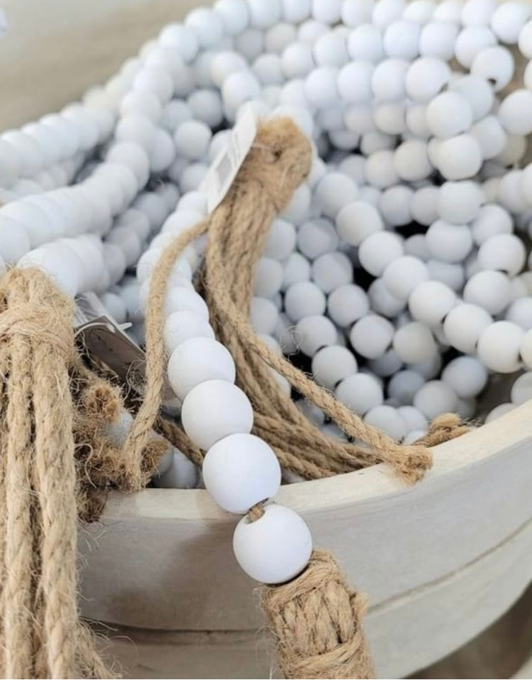 Tassel Prayer Beads ~ (White)