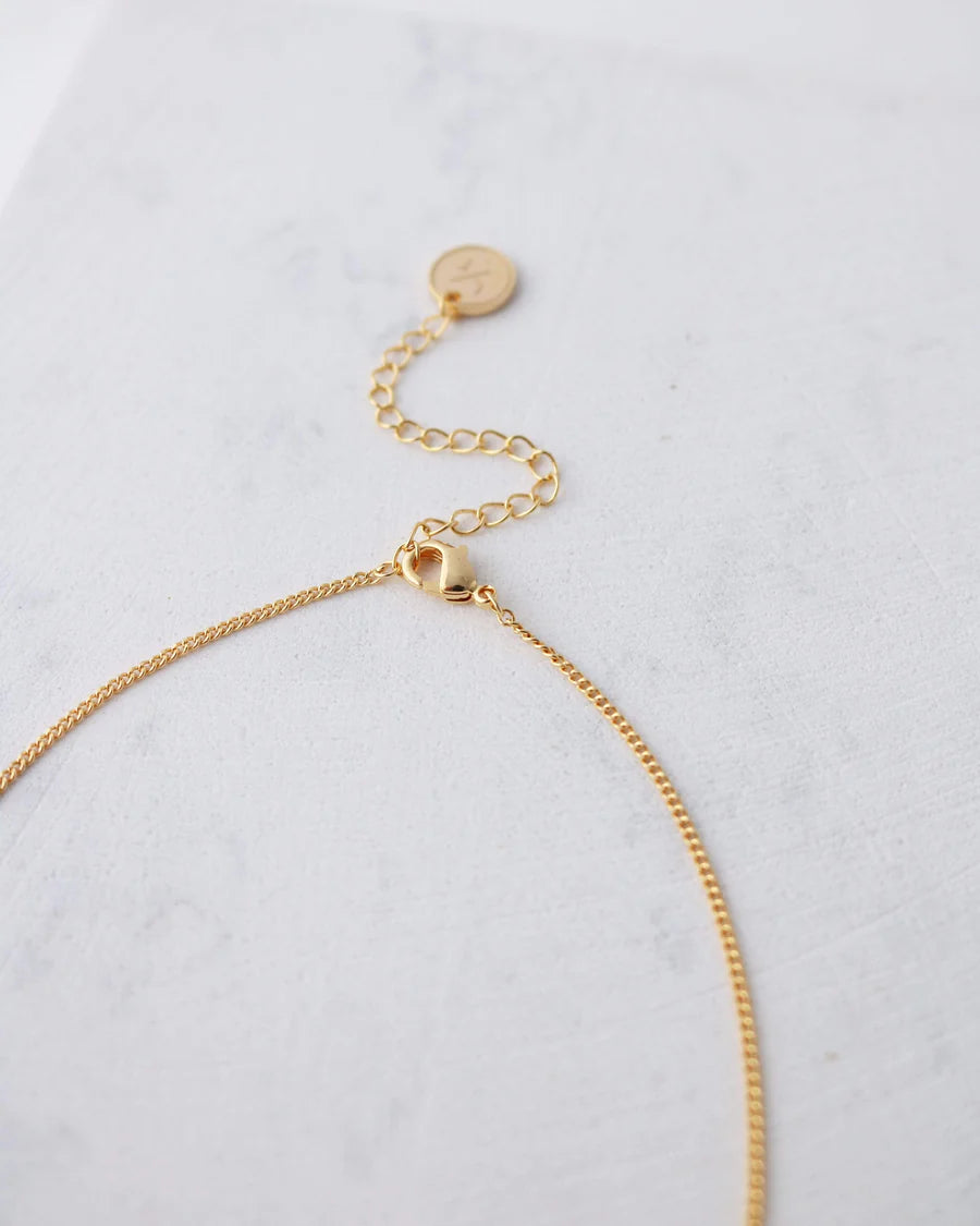 Cheers to You Pave Circle Necklace Gold