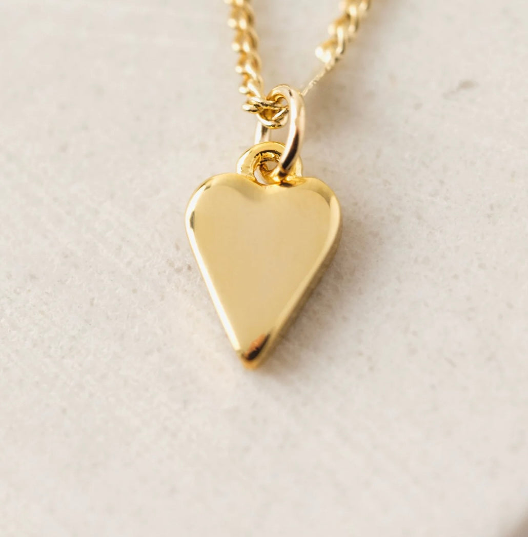 Everly Heart Necklace Gold