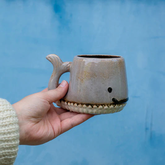 Whale Mug ~ Taupe