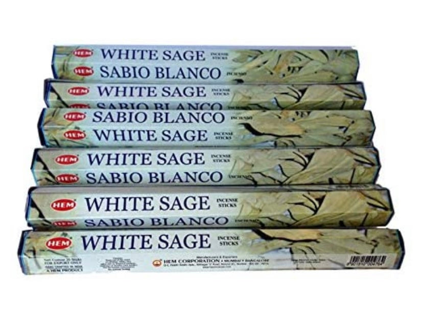 White Sage Incense Sticks (In Box)