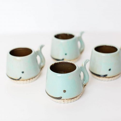Whale Mug ~ Aqua
