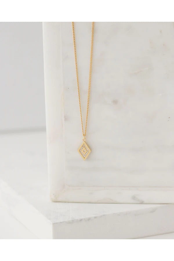 One in a Million Pave Diamond Necklace Gold